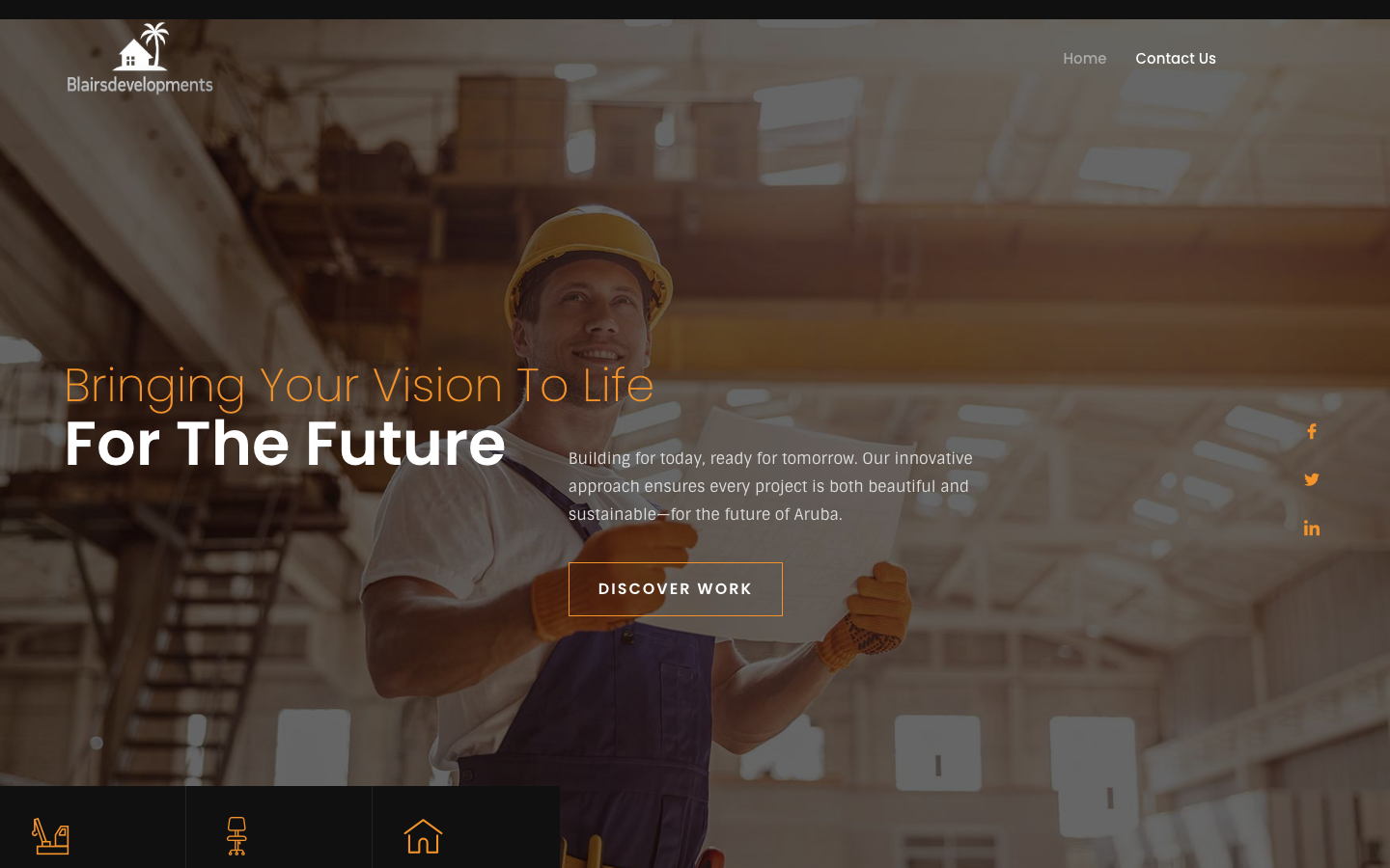 Blairs Developments property development website preview